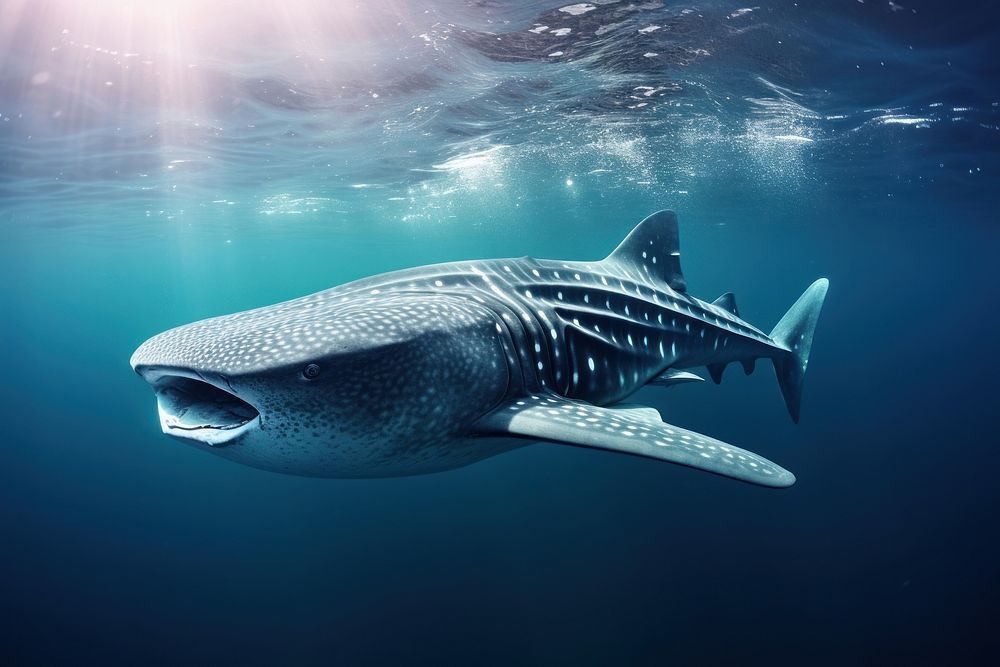 Whale shark outdoors animal mammal. AI generated Image by rawpixel.