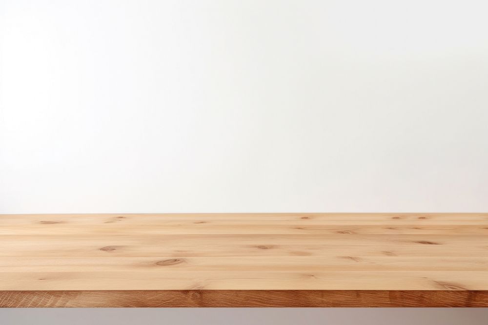 Wooden table furniture plywood tableware. AI generated Image by rawpixel.