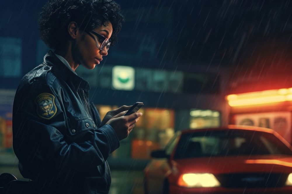 Woman detective car vehicle police. AI generated Image by rawpixel.