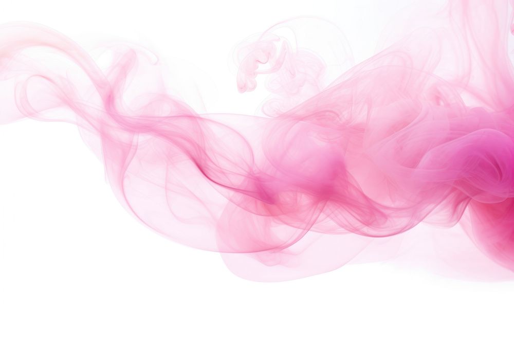 Smoke  pink white background. 