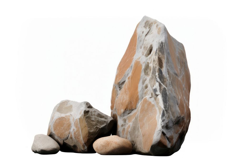 Stone human rock white background. AI generated Image by rawpixel.