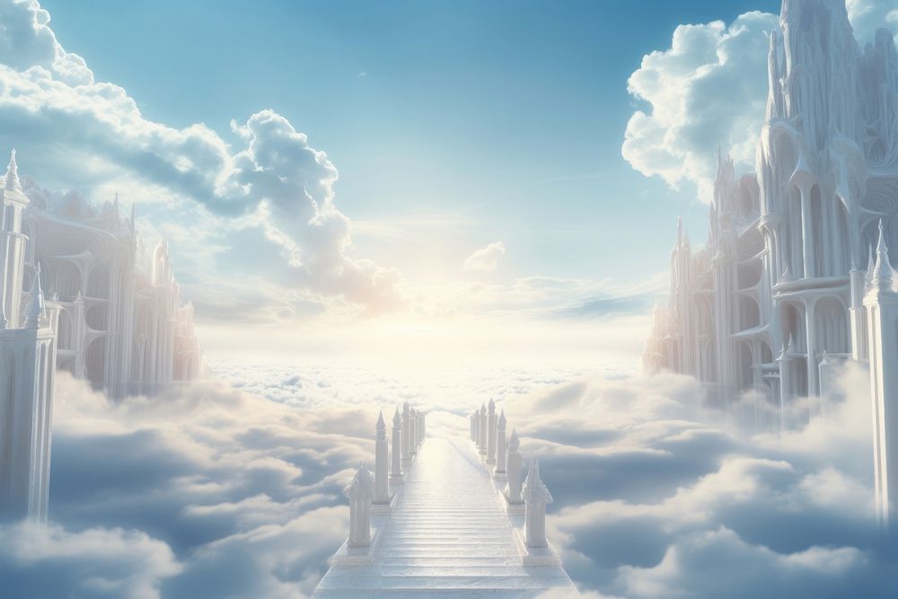 Heaven landscape outdoors nature. AI generated Image by rawpixel.