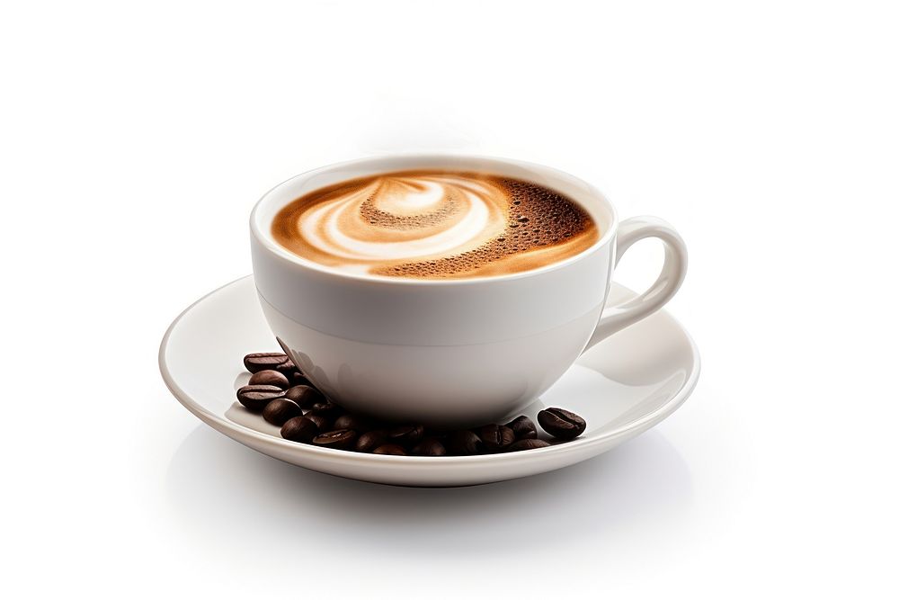 Coffee hot saucer latte drink. AI generated Image by rawpixel.