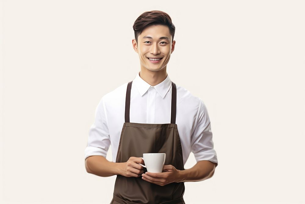 Barista coffee apron cup. AI generated Image by rawpixel.