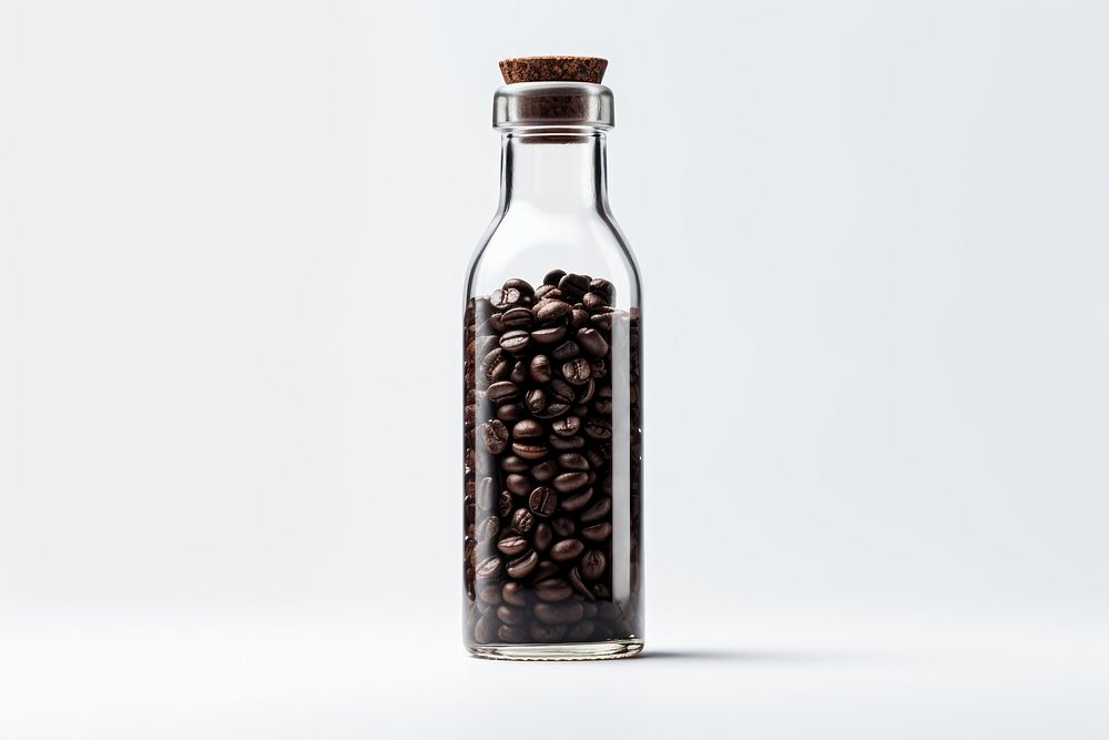 Black coffee bottle glass drink. Free Photo Illustration rawpixel