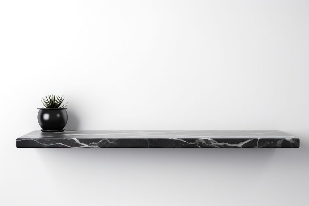 Shelf shelf furniture black. AI generated Image by rawpixel.