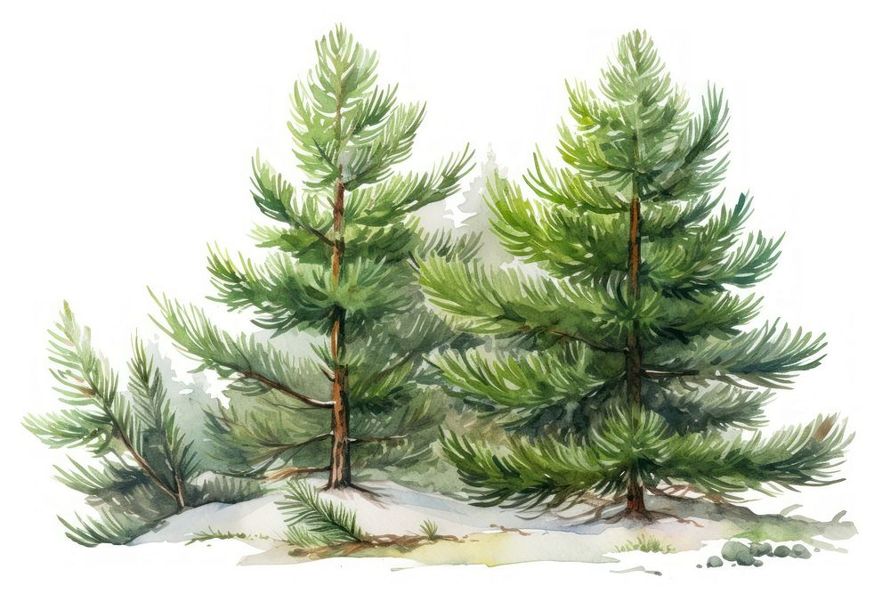 Tree pine spruce plant. AI generated Image by rawpixel.
