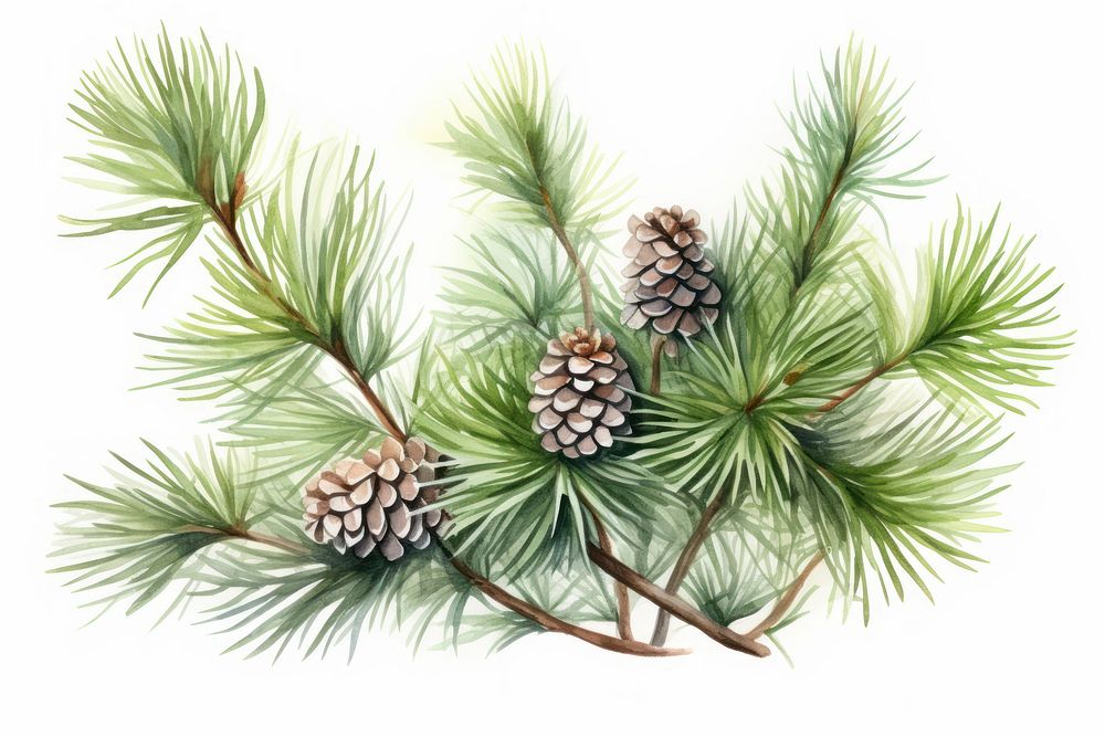 Pine tree spruce plant. AI generated Image by rawpixel.