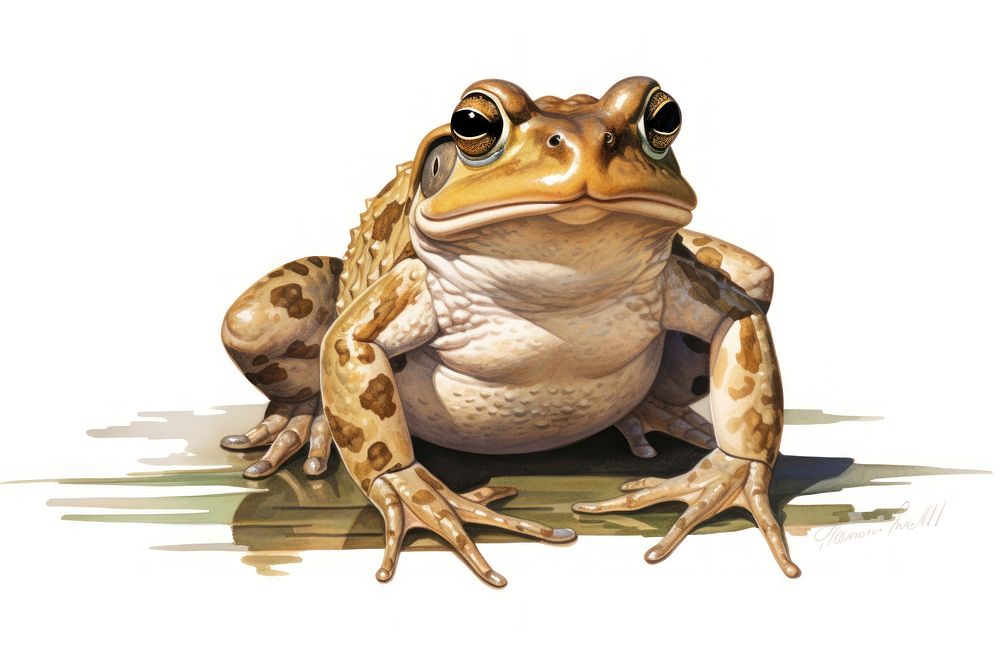 Toad amphibian wildlife reptile. AI generated Image by rawpixel.