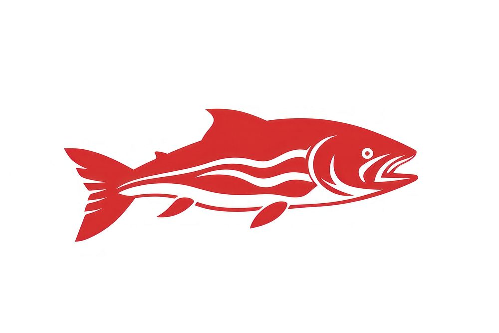 Trout animal fish logo. AI generated Image by rawpixel.