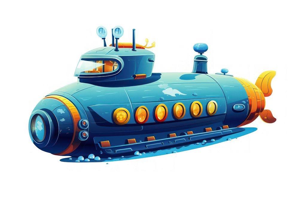 Submarine submarine vehicle transportation. AI generated Image by rawpixel.
