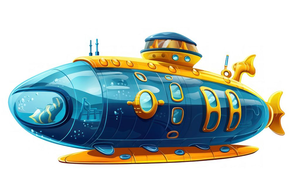 Submarine submarine aircraft vehicle. AI generated Image by rawpixel.