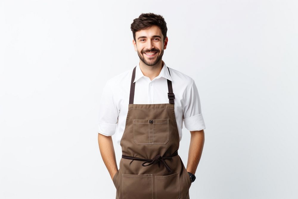 Barista apron adult men. AI generated Image by rawpixel.