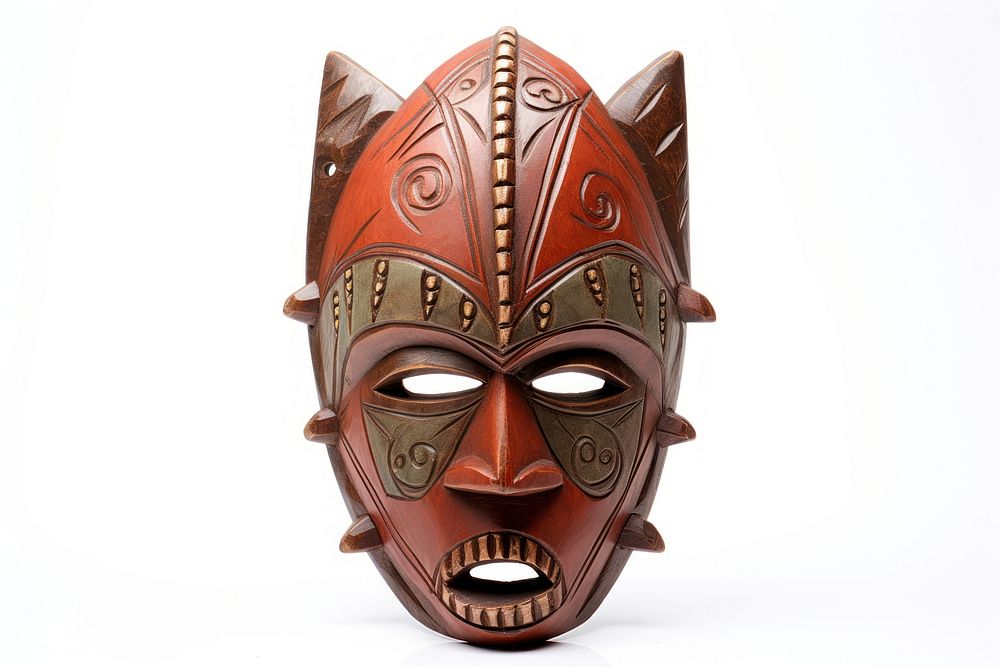 Mask mask white background representation. AI generated Image by rawpixel.