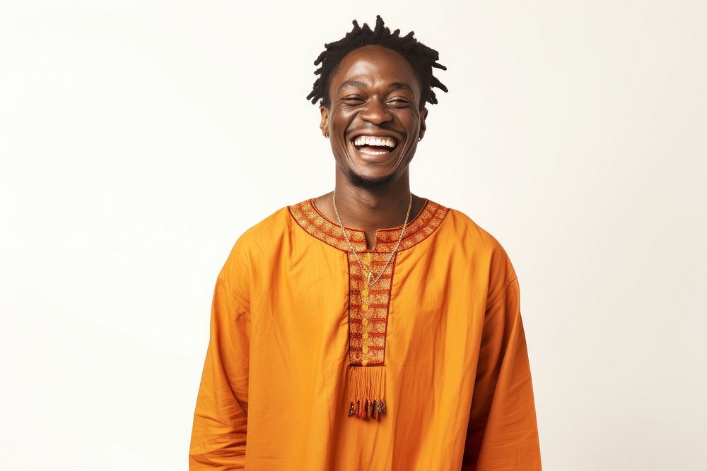 African dress laughing portrait adult. 