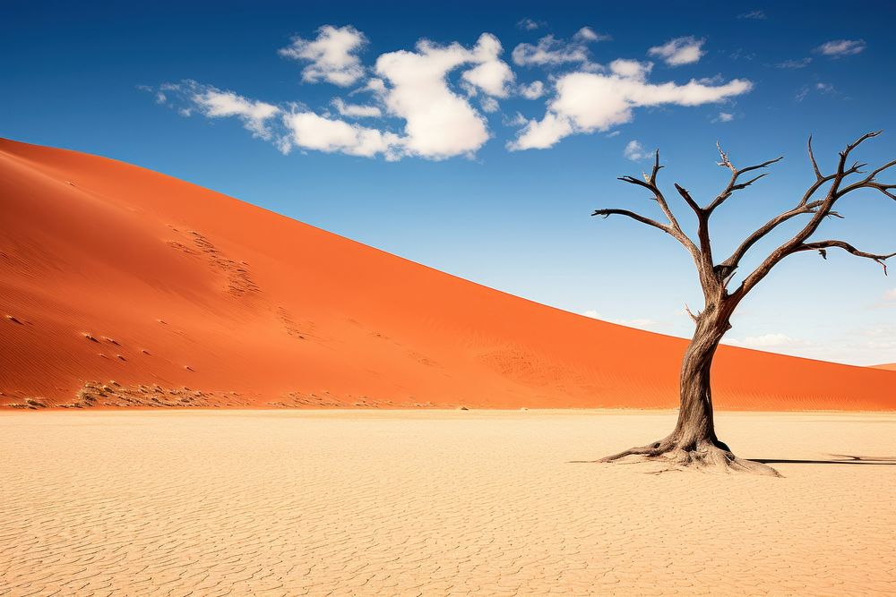 Sossusvlei outdoors desert nature. AI generated Image by rawpixel.