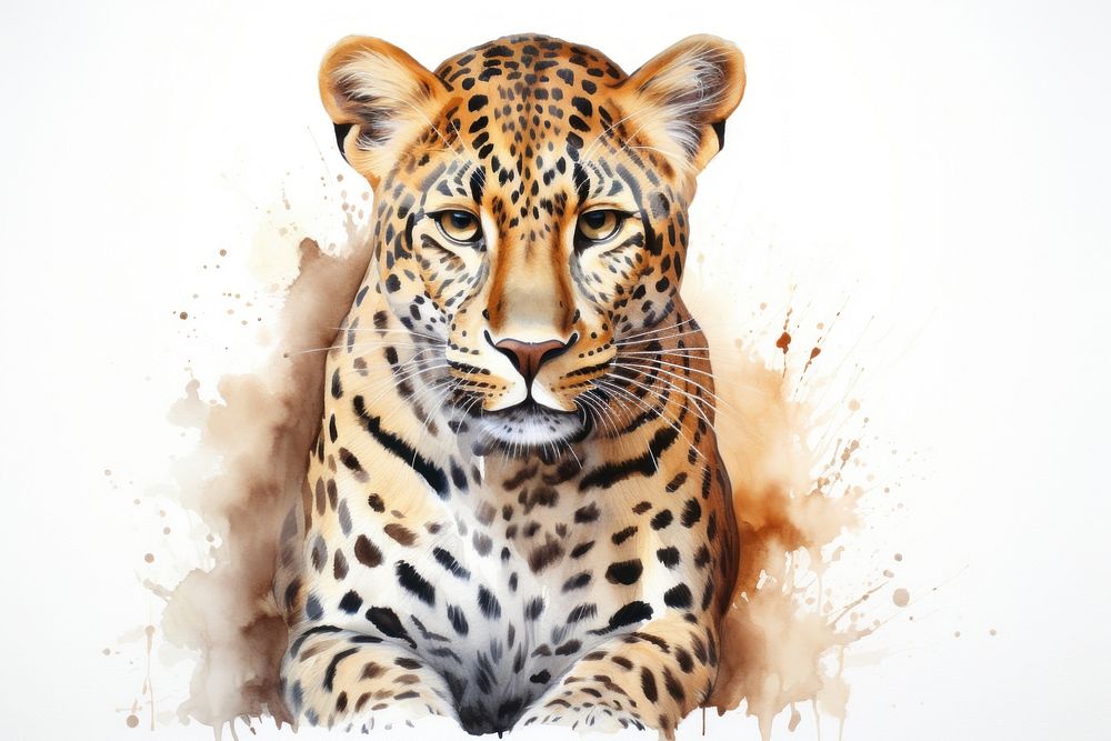 Leopard leopard wildlife cheetah. AI generated Image by rawpixel.