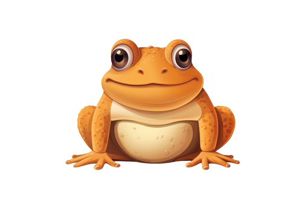 Toad amphibian wildlife cartoon. AI generated Image by rawpixel.