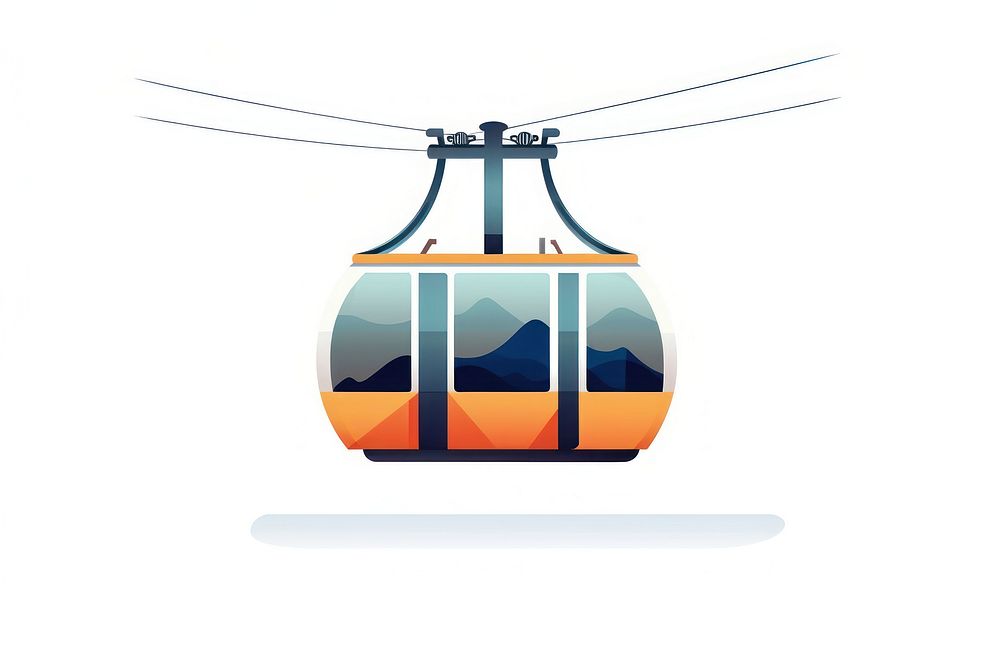 Cable car vehicle transportation electricity. AI generated Image by rawpixel.
