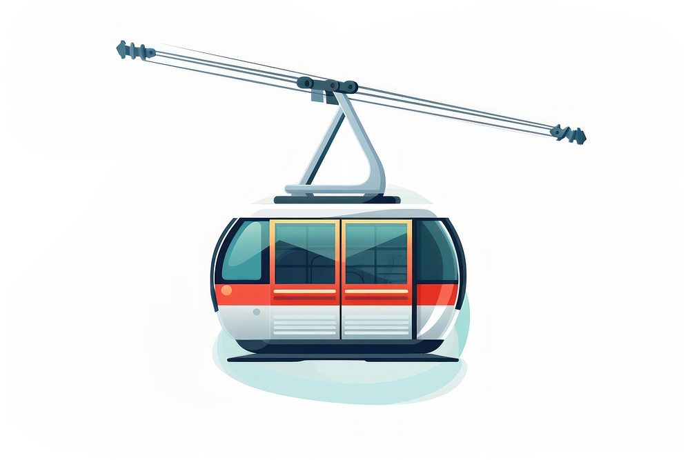 Cable car vehicle transportation architecture. AI generated Image by rawpixel.