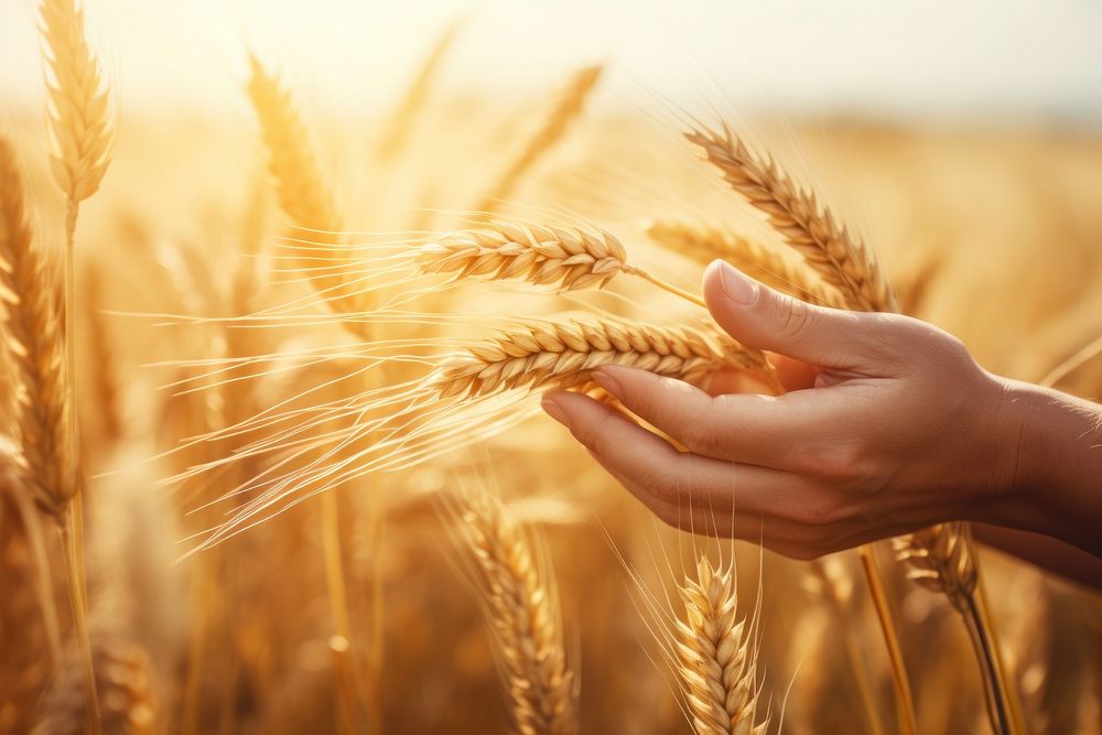 Field wheat agriculture outdoors. AI generated Image by rawpixel.