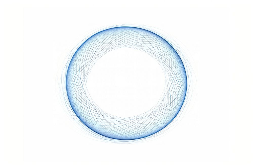 Drawing sphere line blue. AI generated Image by rawpixel.