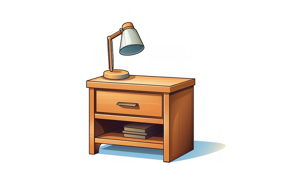 Nightstand furniture drawer table. AI generated Image by rawpixel.