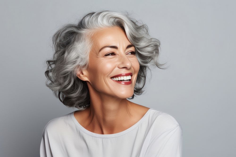 Beautiful elderly senior portrait laughing | Premium Photo - rawpixel