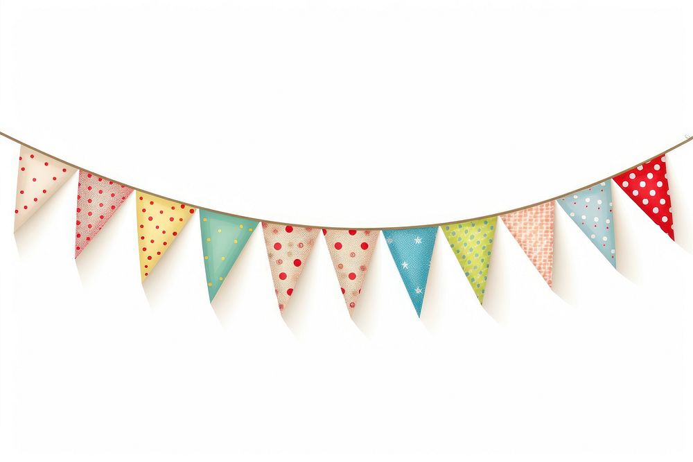 Flags bunting clothesline celebration. AI generated Image by rawpixel.