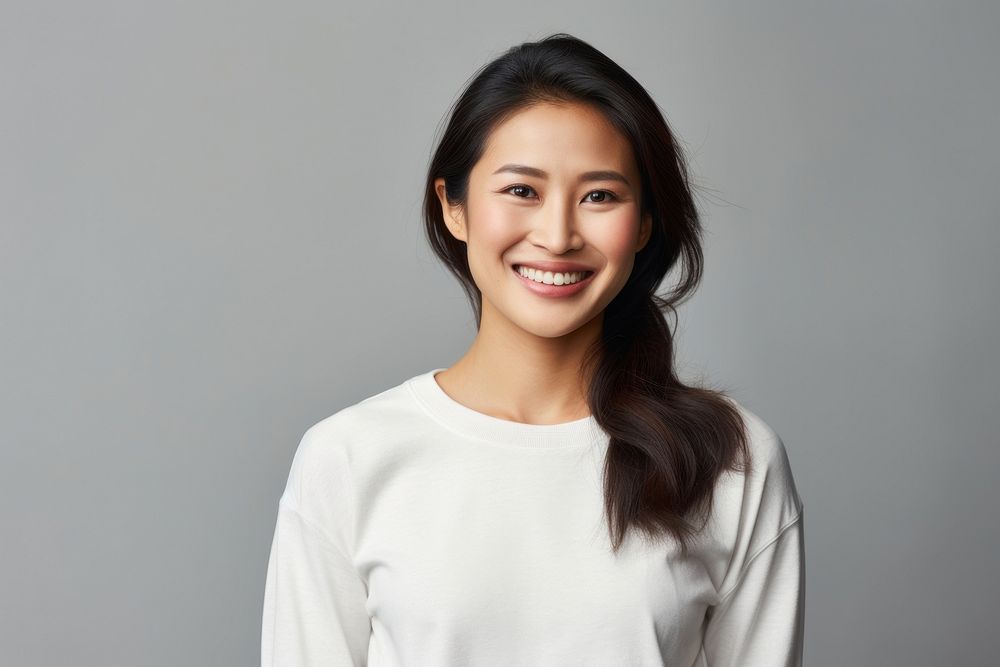 Asian woman smile adult individuality perfection. AI generated Image by rawpixel.