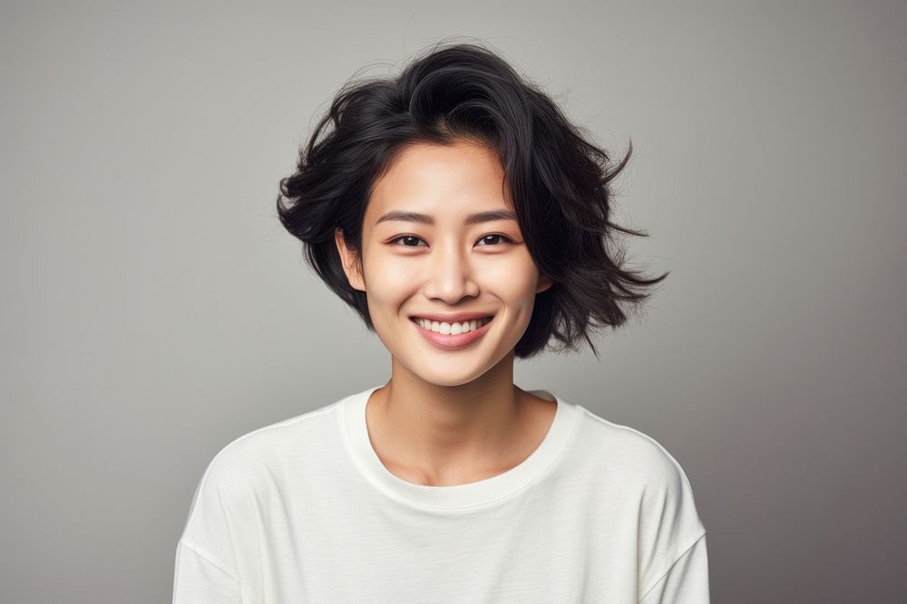 Asian woman smile adult individuality happiness. AI generated Image by rawpixel.