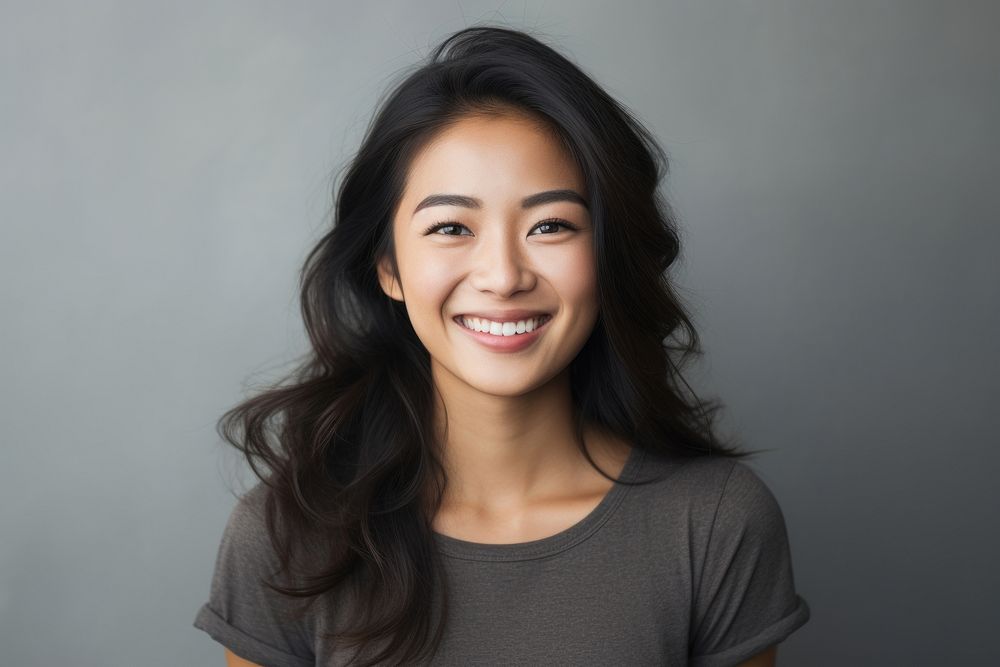 Asian woman smile adult individuality perfection. 