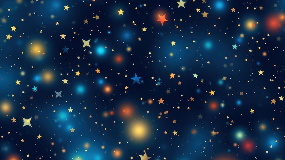 illustration of a liitle stars background color solid background. AI generated Image by rawpixel. 