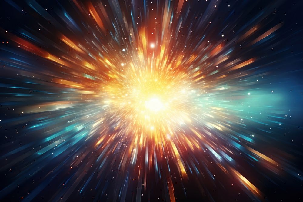 Light explosion effect backgrounds astronomy fireworks. AI generated Image by rawpixel.