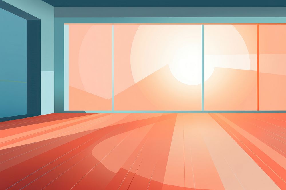 Empty room backgrounds sunlight floor. AI generated Image by rawpixel.