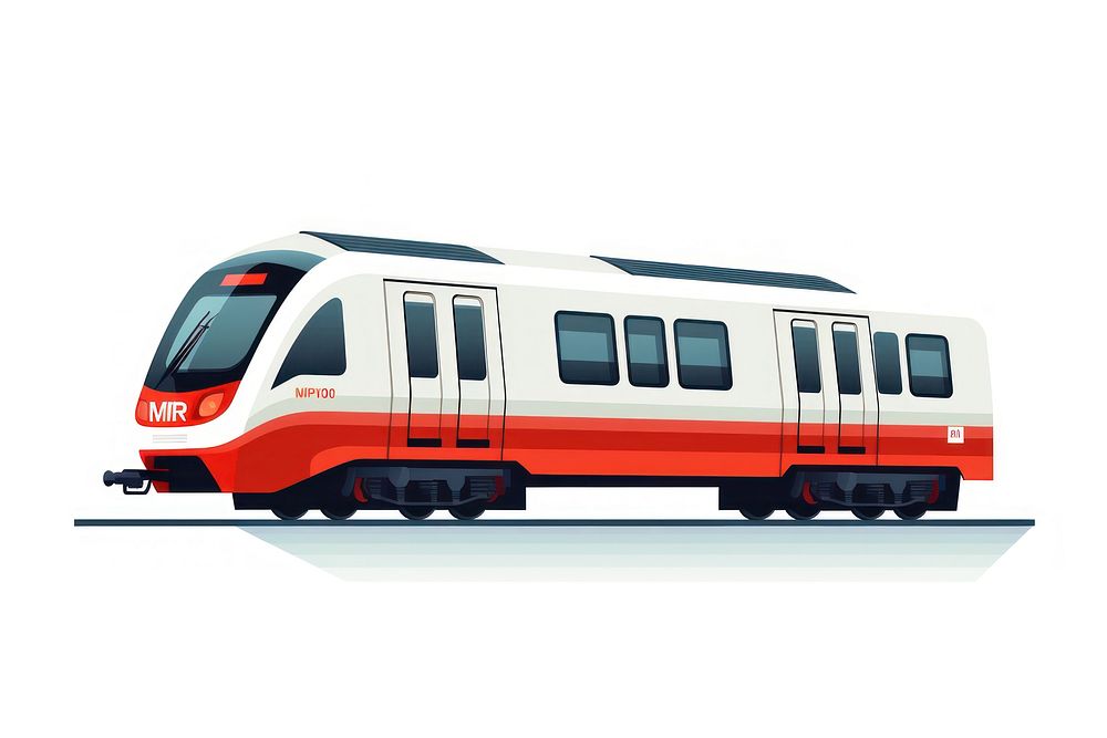 Metro vehicle railway train. AI generated Image by rawpixel.