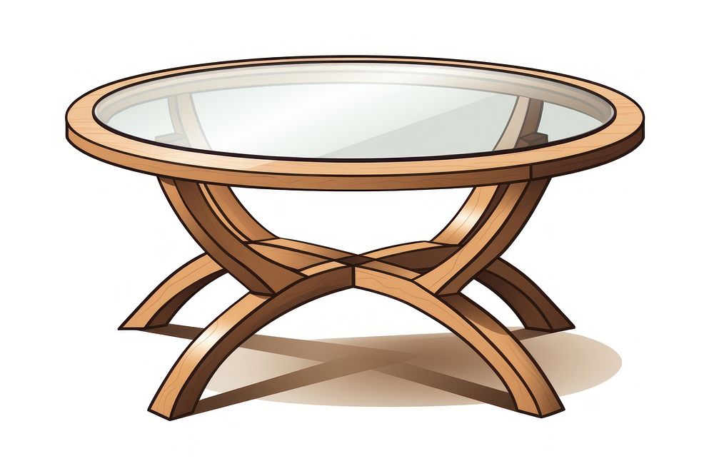 Coffee table furniture white background appliance. AI generated Image by rawpixel.