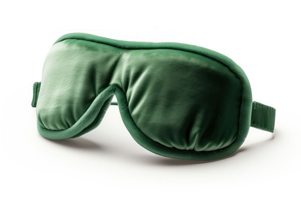 Sleep mask green white background accessories. AI generated Image by rawpixel.