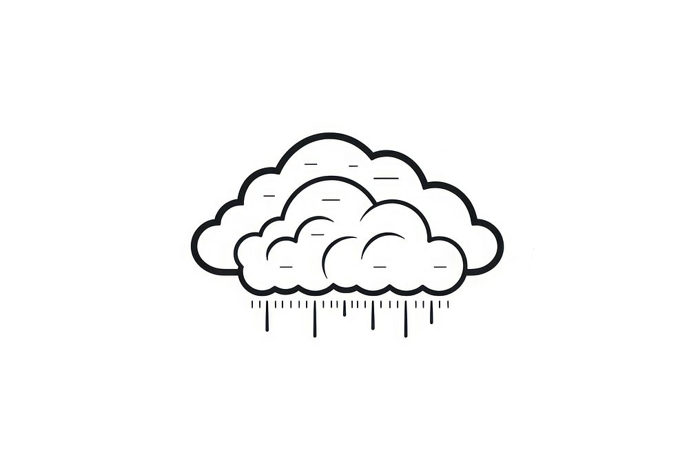 Storm cloud drawing white line. AI generated Image by rawpixel.