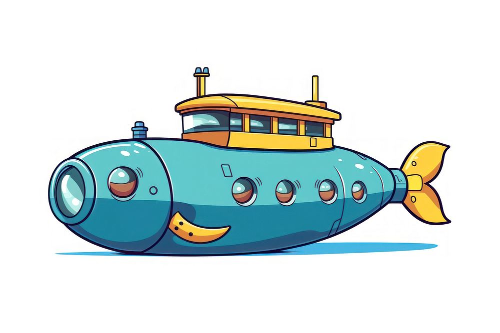 Submarine vehicle transportation . AI generated Image by rawpixel.