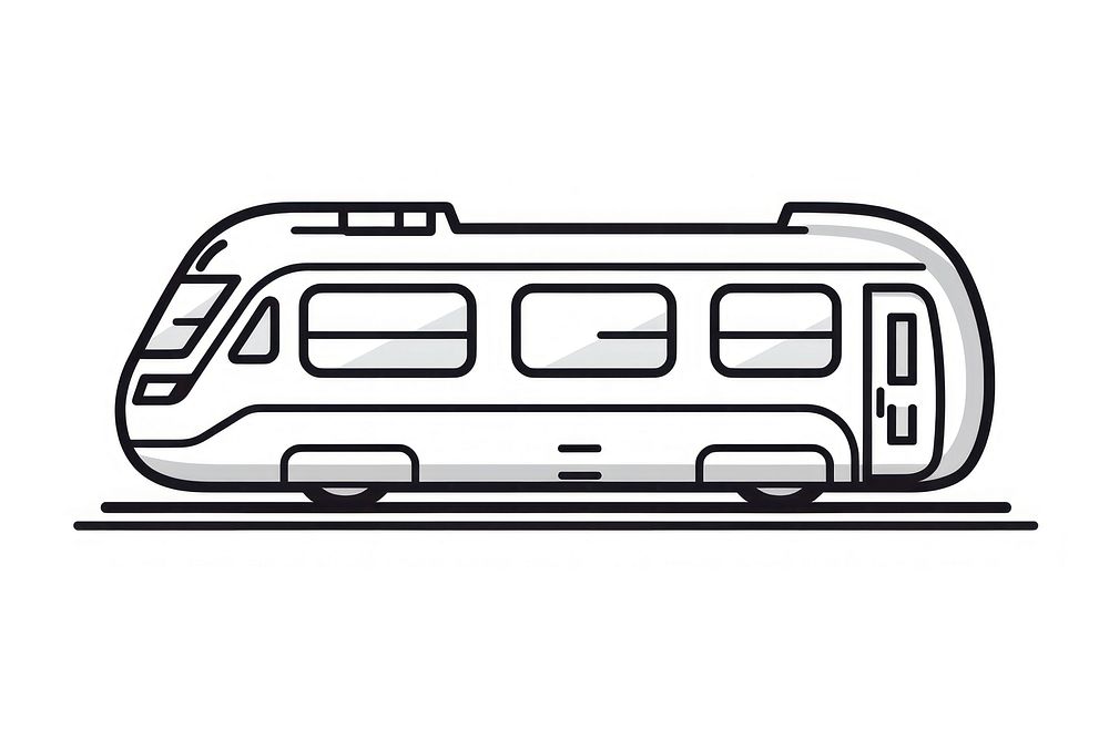 Subway train drawing vehicle sketch. AI generated Image by rawpixel.