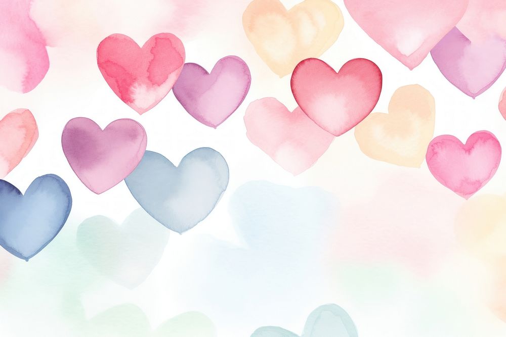 Love hearts backgrounds creativity variation. AI generated Image by rawpixel.