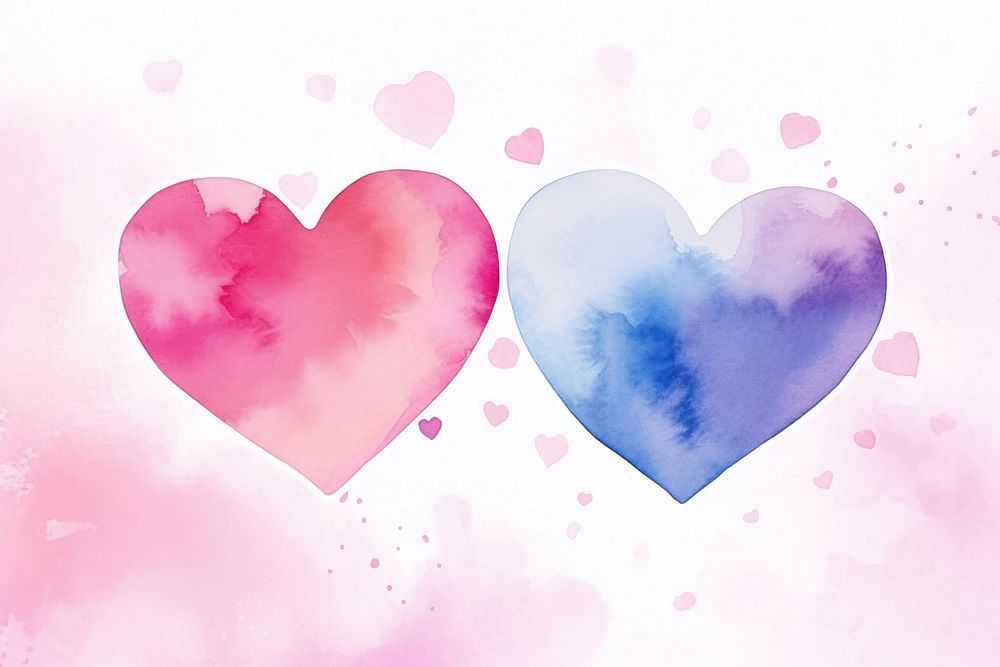 Love hearts backgrounds creativity abstract. AI generated Image by rawpixel.