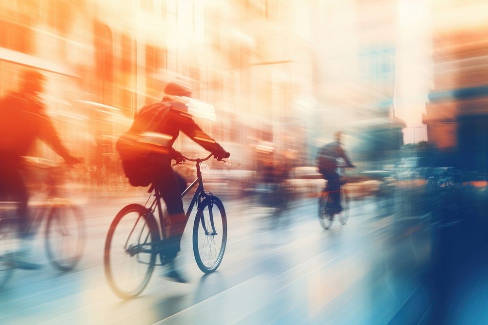 Cycling sports city bicycle. AI generated Image by rawpixel.
