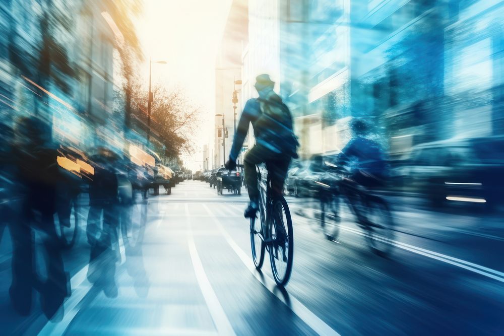 Cycling sports city bicycle. AI generated Image by rawpixel.