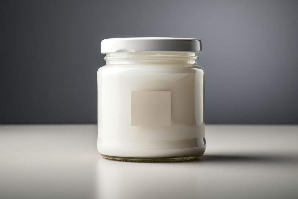 Jar label container lighting. 