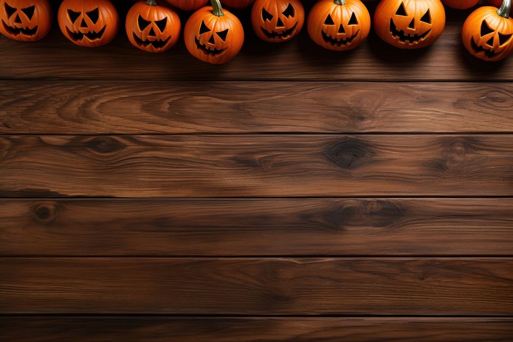Halloween wood hardwood pumpkin. AI generated Image by rawpixel.