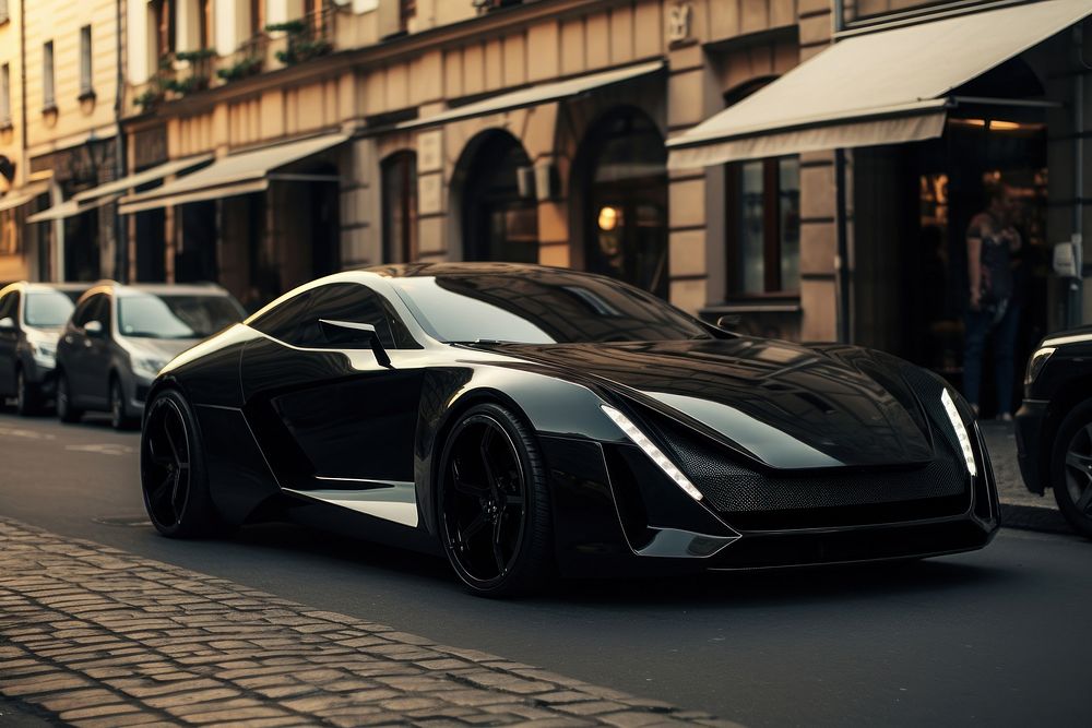 Modern black car city vehicle | Premium Photo - rawpixel