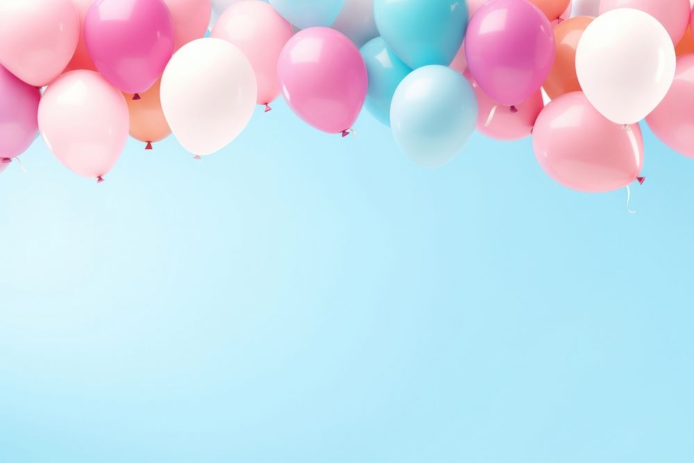 Party balloons backgrounds celebration anniversary. AI generated Image by rawpixel.