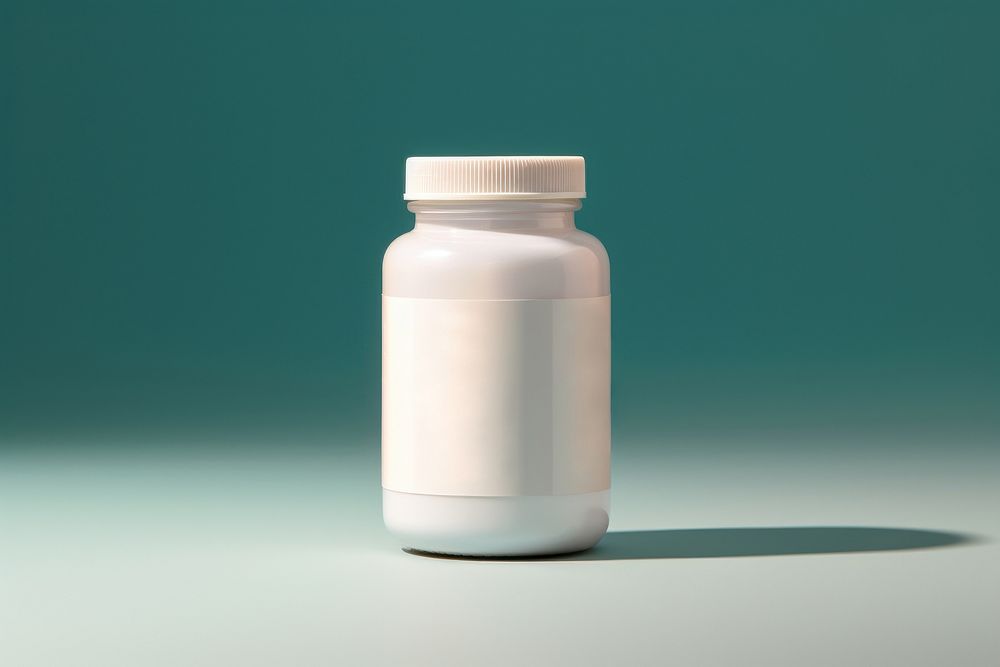 Pill bottle label jar medication. AI generated Image by rawpixel.